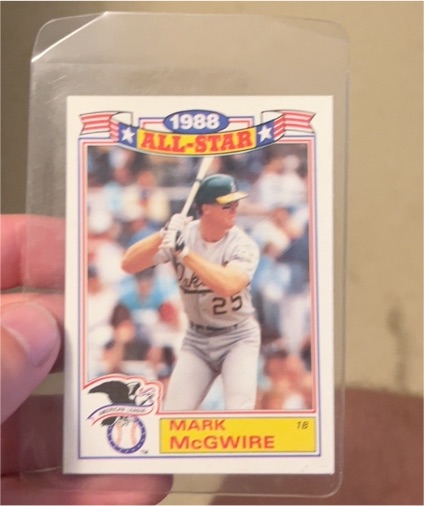1989 Topps 1988 All-Star #2 Mark McGwire — front