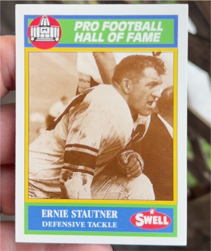 1990 Swell Pro Football Hall of Fame #52 Ernie Stautner — front