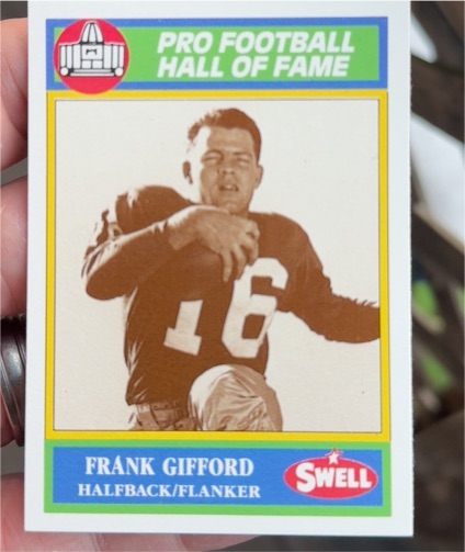 1990 Swell Greats #77 Frank Gifford — front