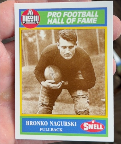 1990 Swell Greats #15 Bronko Nagurski — front