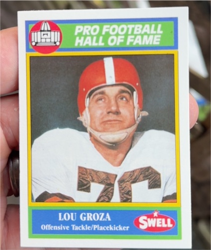 1990 Swell Greats #86 Lou Groza — front