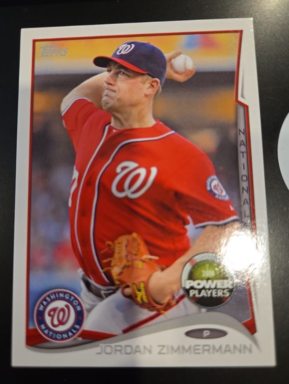2014 Topps #PP-64 Jordan Zimmermann Power Players — front