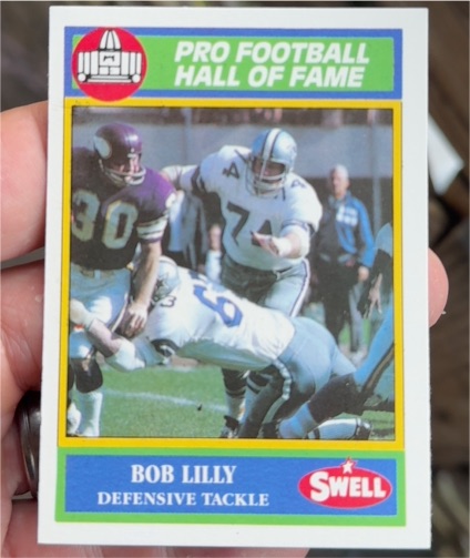 1990 Swell Pro Football Hall of Fame #109 Bob Lilly — front