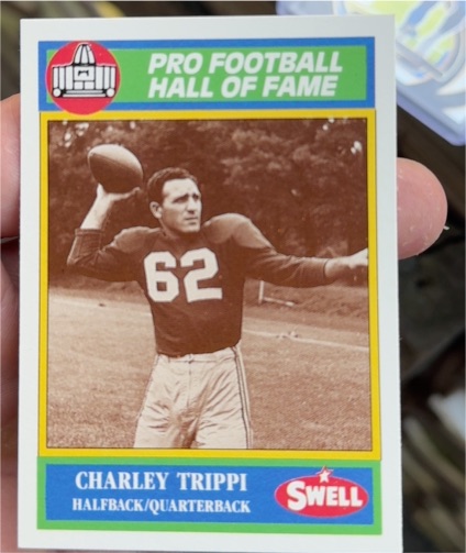 1990 Swell Greats #58 Charley Trippi — front
