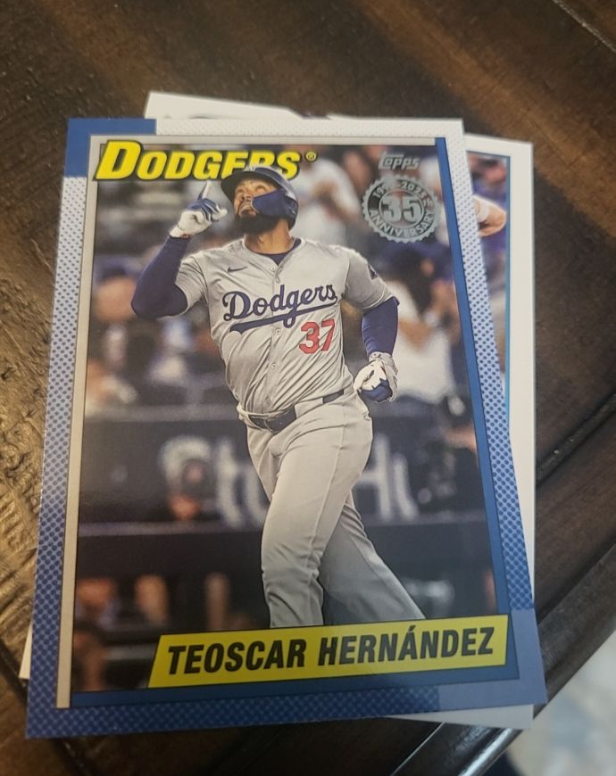 2025 Topps Series 2 1990 Topps 35th Anniversary #90B2-49 Teoscar Hernández — front