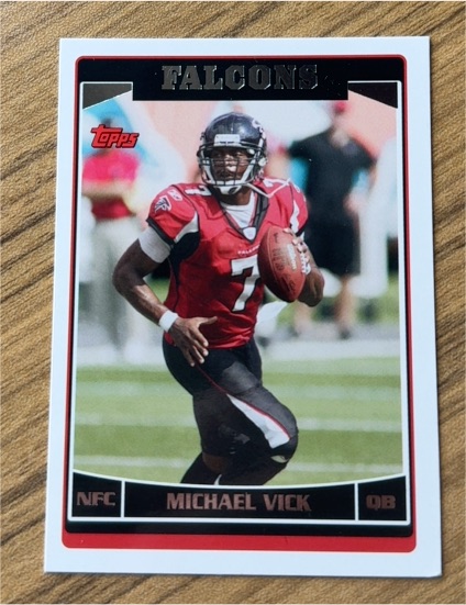 2006 Topps #208 Michael Vick Atlanta Falcons — front