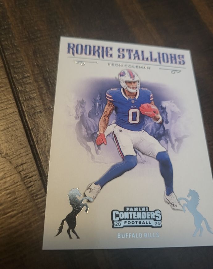 2024 Panini Contenders Rookie Stallions #19 Keon Coleman — front