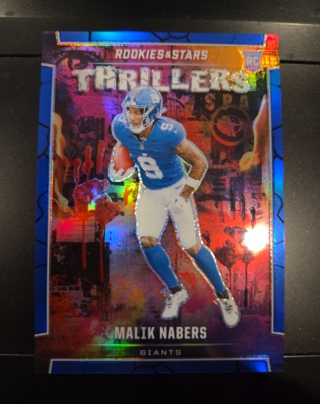 2024 Panini Rookies & Stars Thrillers #T-MNS Malik Nabers — front
