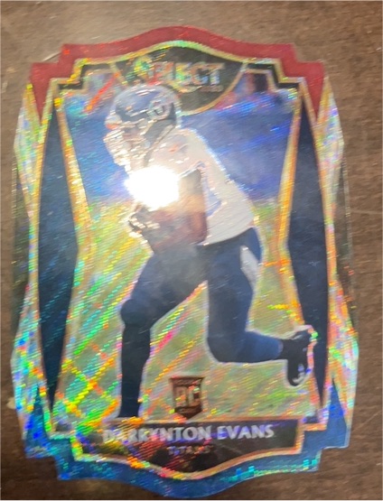 2020 Panini Select Football Trenton Evans Premier Level Prizm Die-cut — front