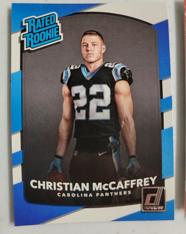 2017 Donruss #318 Christian McCaffrey Rated Rookie — front