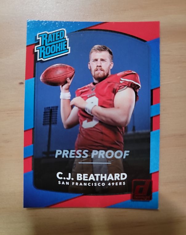 2017 Panini Donruss #320 C.J. Beathard — front
