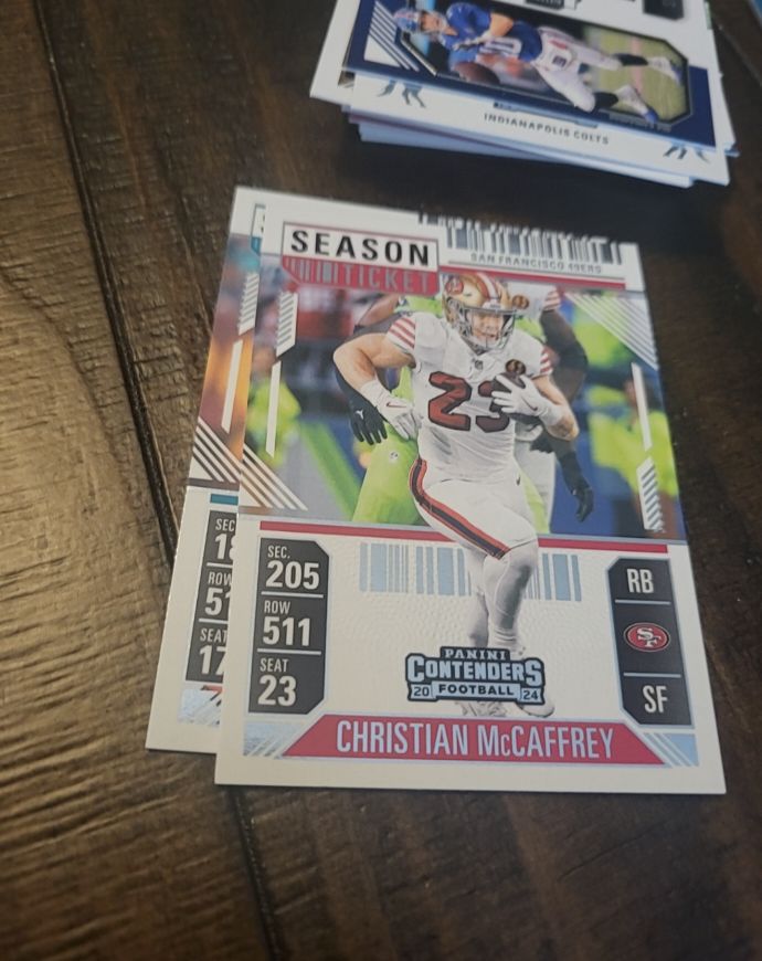 2024 Panini Contenders Season Ticket #86 Christian McCaffrey — front