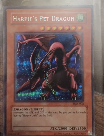 1999 Yu-Gi-Oh! FMR-002 Harpie's Pet Dragon — front