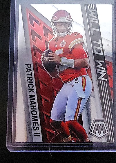 2022 Panini Mosaic Will to Win #WW-16 Patrick Mahomes II — front