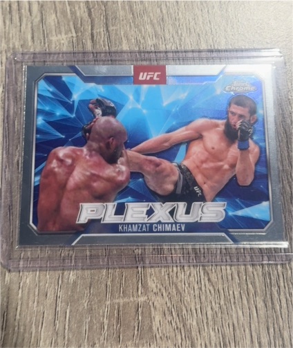 2025 Topps Chrome UFC #PLX-9 Khamzat Chimaev Plexus — front