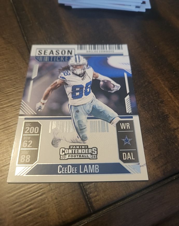 2024 Panini Contenders Season Ticket CeeDee Lamb — front