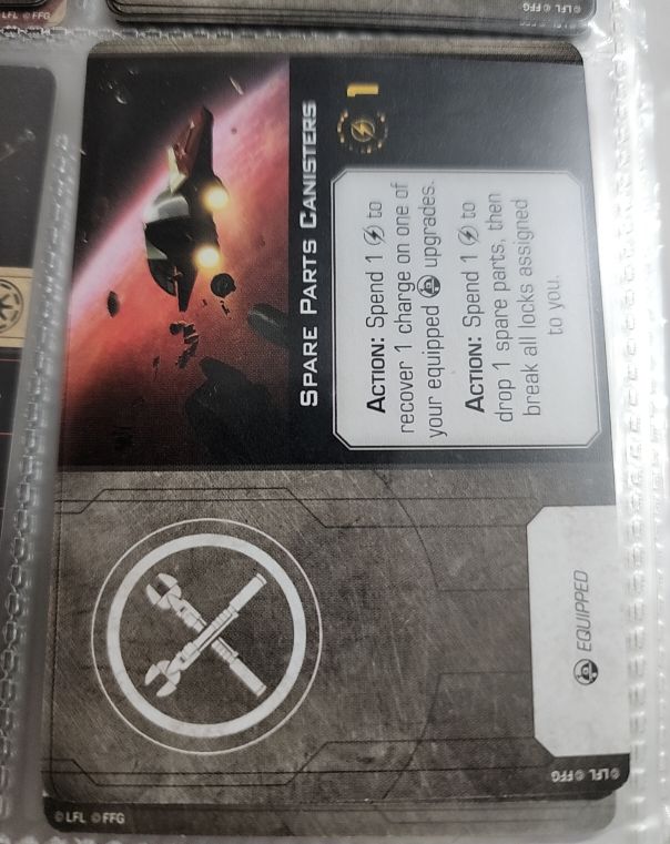 2019 Star Wars X-Wing Miniatures Spare Parts Canisters Upgrade — front