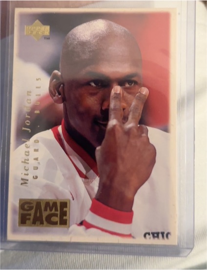 1996 Upper Deck #GF2 Michael Jordan Game Face — front