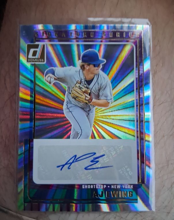 2025 Donruss Signature Series #SG-AJE AJ Ewing — front