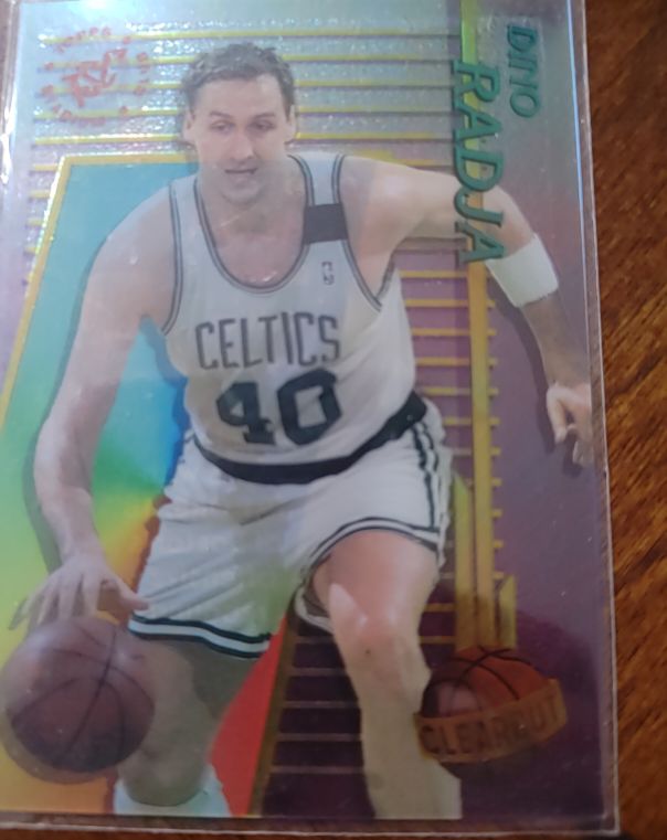 1994-95 Stadium Club #2 Dino Radja Clear Cut — front