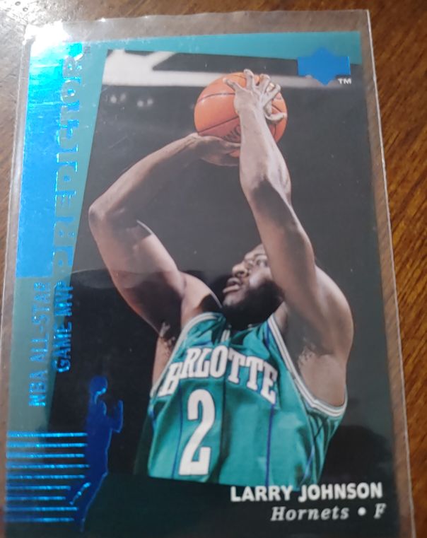 1994-95 Upper Deck #H8 Larry Johnson Predictor — front