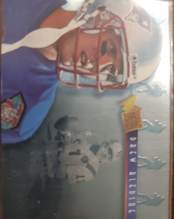 1995 Fleer Metal Platinum Portraits #1 Drew Bledsoe — front
