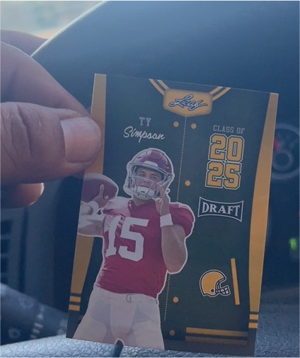 2023 Leaf Draft Class of 2025 #85 Ty Simpson — front