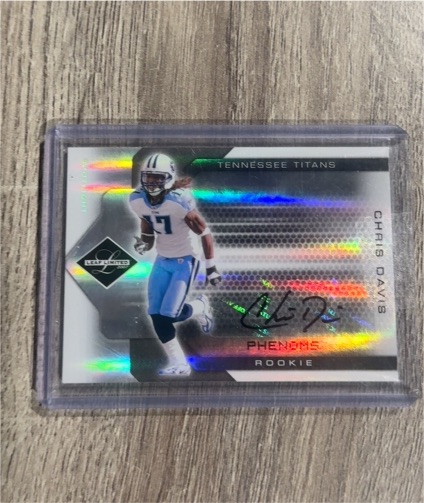 2007 Leaf Limited Phenoms Rookie Chris Davis — front