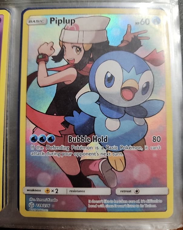 2019 Pokémon Sun & Moon Cosmic Eclipse #239/236 Piplup — front