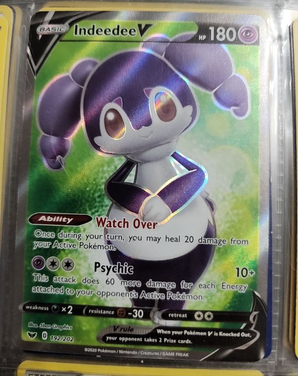 2020 Pokémon Sword & Shield #192 Indeedee V — front