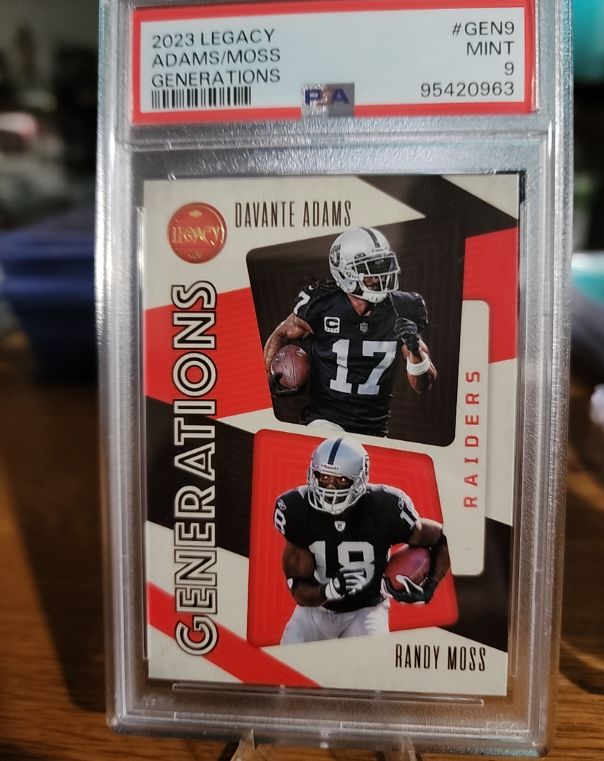 2023 Panini Legacy Generations #GEN-9 Davante Adams Randy Moss — front