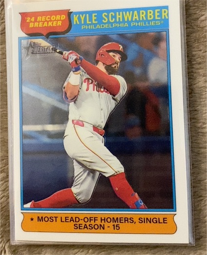 2025 Topps Heritage #2 Kyle Schwarber — front