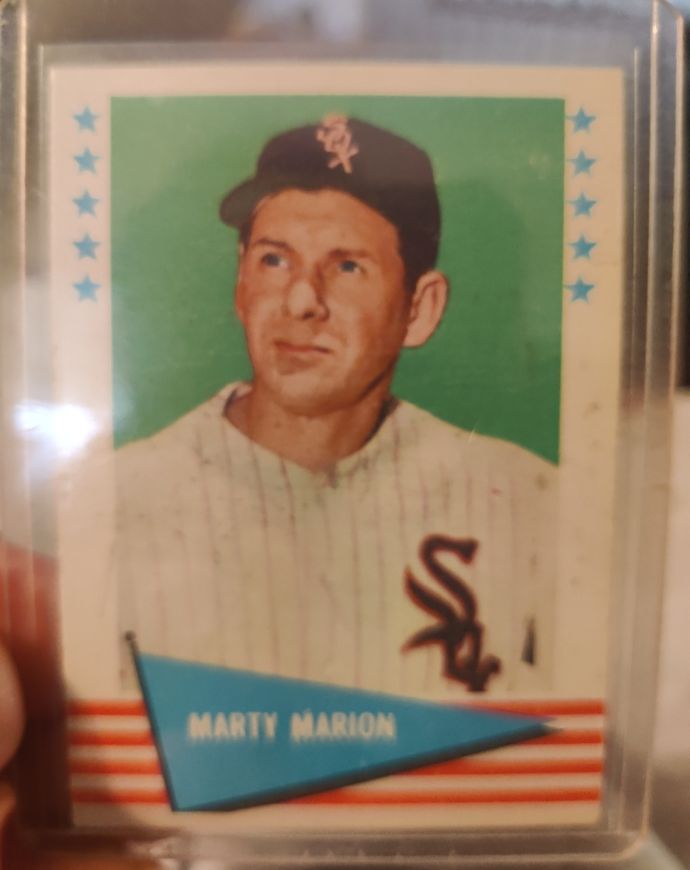 1961 Fleer #58 Marty Marion — front