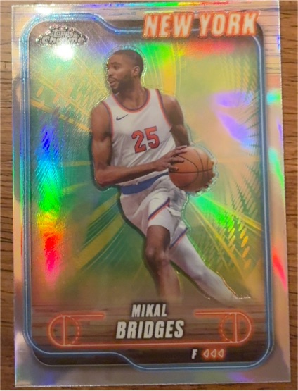 2024-25 Topps Chrome #190 Mikal Bridges — front
