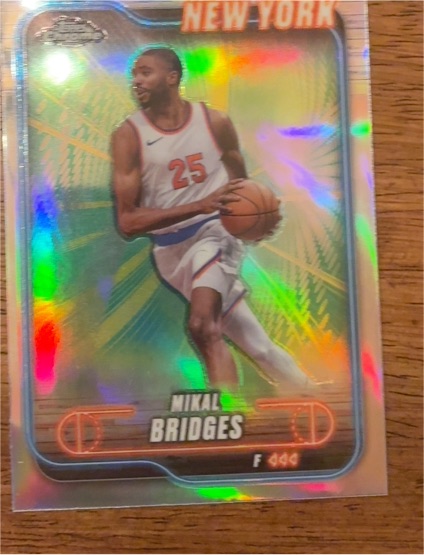 2024-25 Topps Chrome #190 Mikal Bridges — front