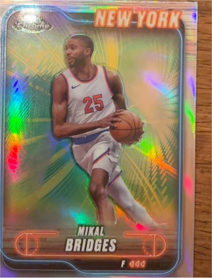 2024-25 Topps Chrome #190 Mikal Bridges — front