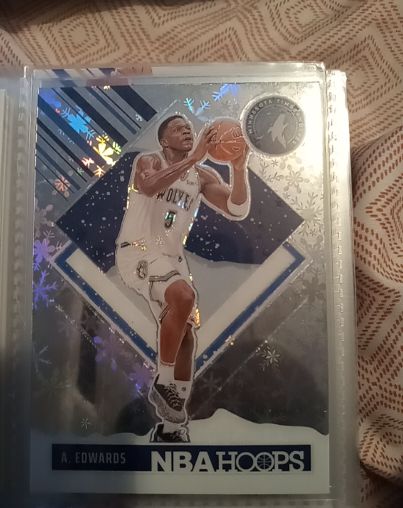 2024-25 Panini NBA Hoops Winter Tribute #286 Anthony Edwards — front