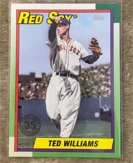 2025 Topps Series 1 1990 Topps 35th Anniversary #T90-26 Ted Williams — front