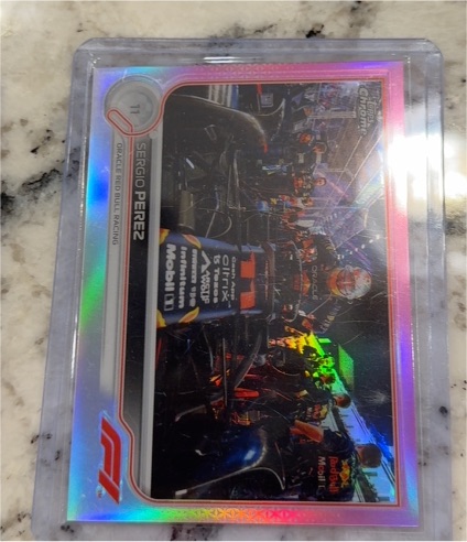 2022 Topps Chrome Formula 1 #23 Sergio Perez Oracle Red Bull Racing — front