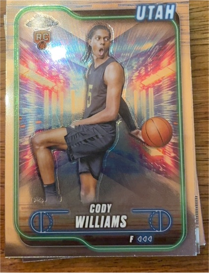 2024-25 Topps Chrome #160 Cody Williams — front