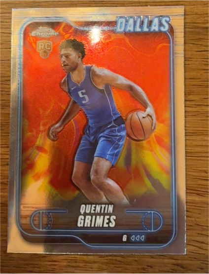 2024-25 Topps Chrome #163 Quentin Grimes — front