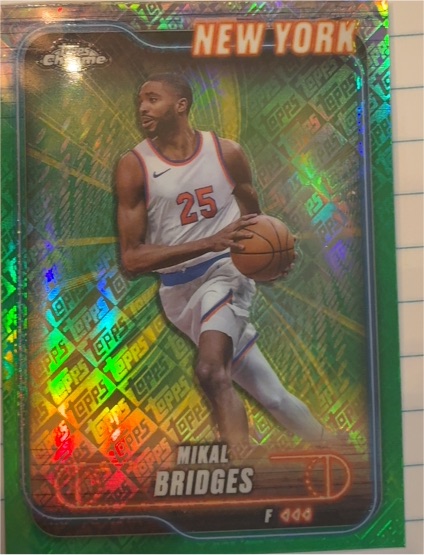 2024-25 Topps Chrome #190 Mikal Bridges — front
