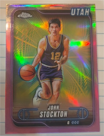 2024-25 Topps Chrome #46 John Stockton — front