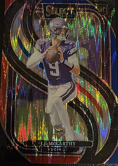 2024 Panini Select Premier Level #134 J.J. McCarthy — front