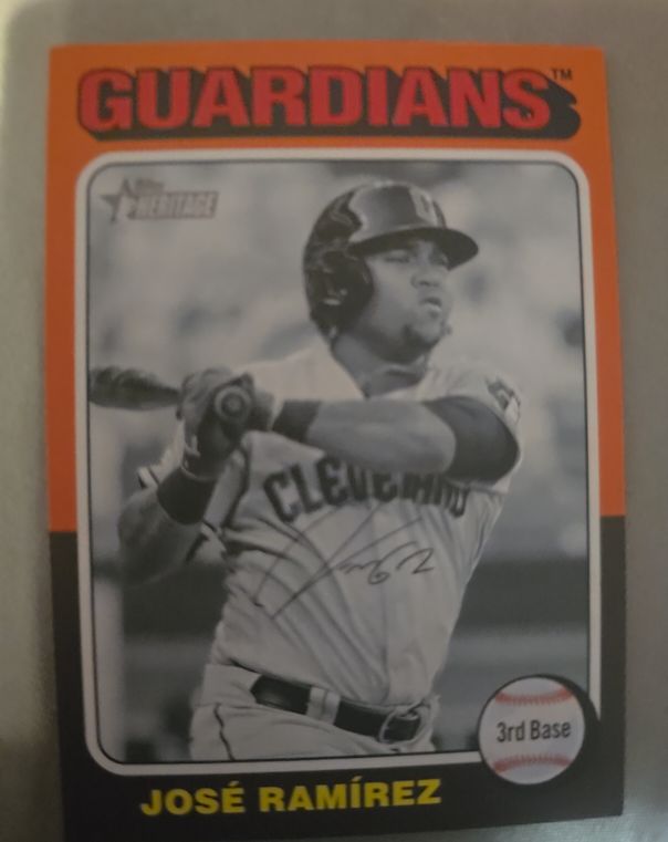 2024 Topps Heritage #183 José Ramírez — front