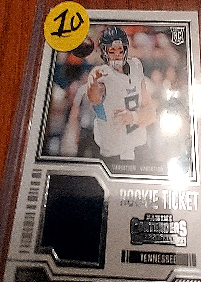 2023 Panini Contenders Rookie Ticket Patch Variation #TS40V Will Levis — front