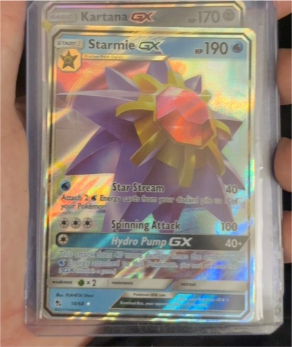 2019 Pokémon TCG Hidden Fates #14 Starmie GX — front