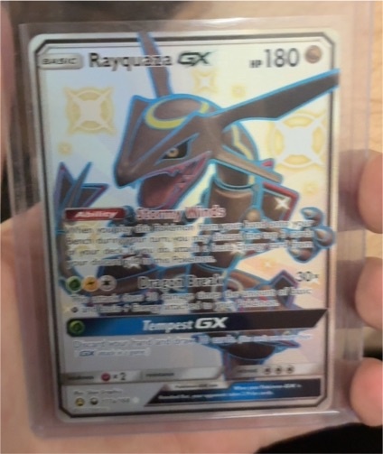2018 Pokémon Sun & Moon Celestial Storm #177a Rayquaza GX — front