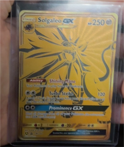 2019 Pokémon Sun & Moon SM104a Solgaleo GX — front