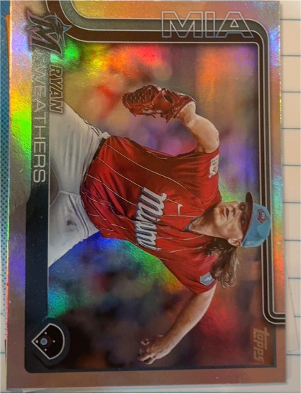 2025 Topps Series 2 #539 Ryan Weathers — front